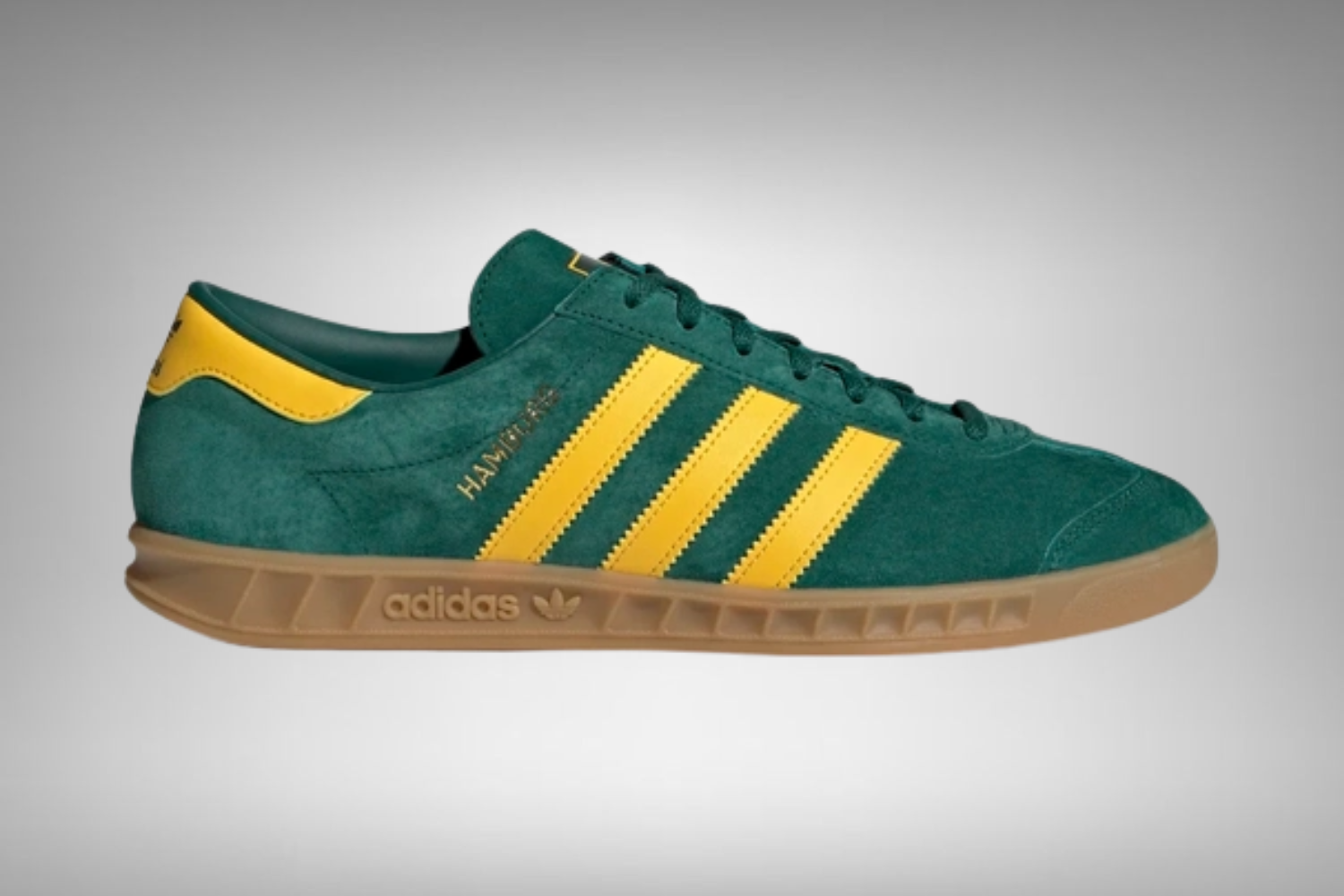 adidas gazelle silver green womens Adidas Hamburg Trainers Collegiate Green/Yellow